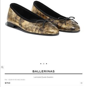 Chanel Gold flats A/W 18/19 size 39 1/2 LIKE NEW